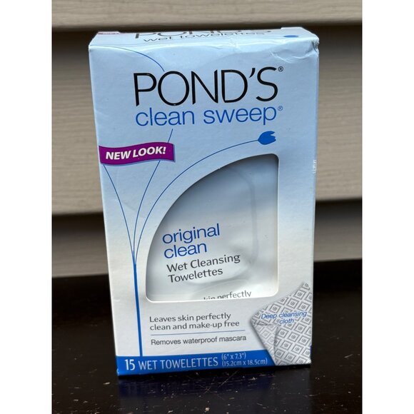 Ponds Clean Sweep Original Clean Wet Cleansing Towelettes 15 Ct New Old Stock - Picture 1 of 6